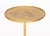 Pair of Modern Gilt Wrought Iron Cocktail Tables, on tripod base. 23.5" H x 12.5" W x 12" D. Provenance: From an Upper...