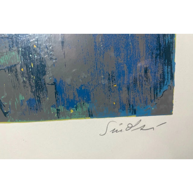 1990s Nicola Simbari Deux Clowns Artist Proof Italian Abstract Silkscreen Serigraph For Sale - Image 10 of 12