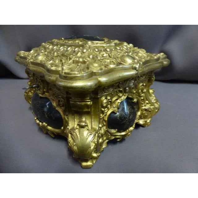 Antique Napoleon III Bronze Jewelry Case For Sale - Image 5 of 10