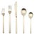 Mepra Stile 5-Piece Flatware Set, Ice Champagne For Sale