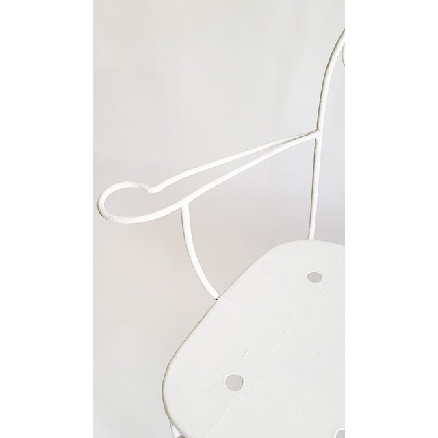 White Mid-Century Viennese Garden Bench from Stanislaus Karasek & Co., Austria, 1950s For Sale - Image 8 of 12