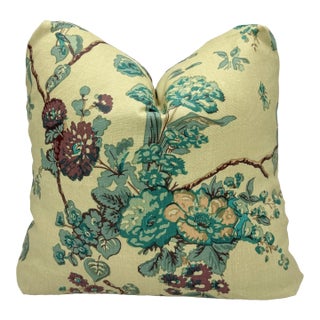 Michael S. Smith Tree of Life Sage Pillow Cover For Sale