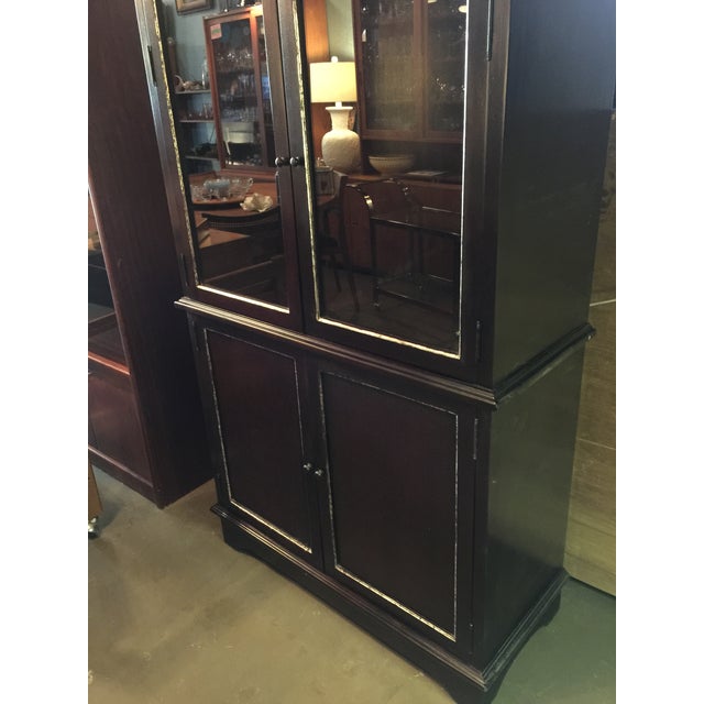 Contemporary Oly Studio Dominique Tall Glass Front Hutch Cabinet For Sale - Image 3 of 13