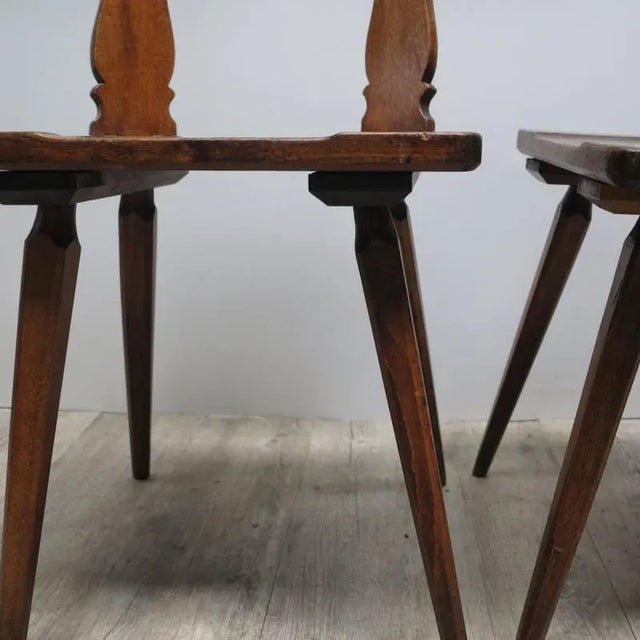 Set of Antique Wooden Chairs For Sale - Image 13 of 16