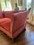 1920s Spanish Revival Tuxedo Couch in Red Velvet For Sale In Los Angeles - Image 6 of 12