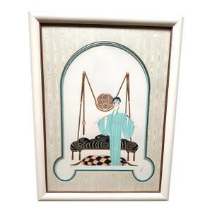 1985 Erte Pillow Swing Limited Edition Lithograph 28/300