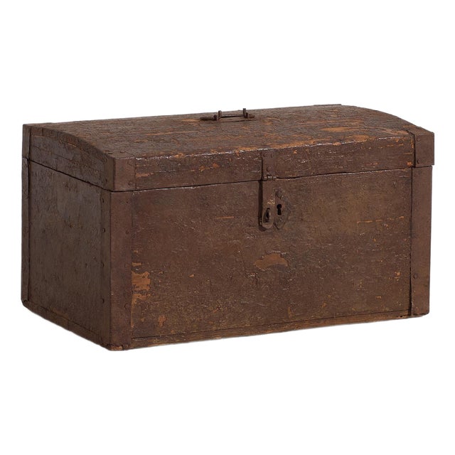 Vintage Chest with Metal Structure, 1920 For Sale