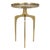 Gold Three Leg Accent Table For Sale