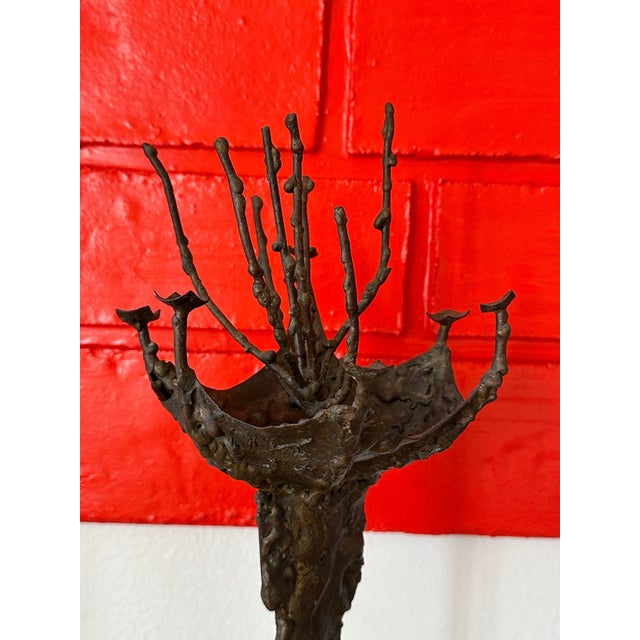 Metal Brutalist Bronze Sculpture by Ralph Tazian For Sale - Image 7 of 12