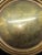 Mid-Century Modern Vintage Decorative Brass Plate Features an Incised Nature Scene, Prominent Antelope For Sale - Image 3 of 4