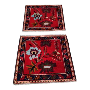 1970s Turkish Floral Rug - a Pair