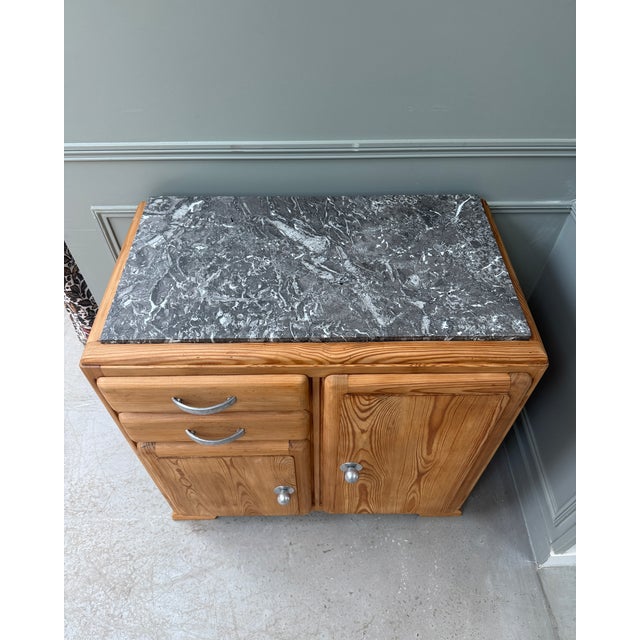 Art Deco Sideboard in Pitch Pine, 1940s For Sale - Image 9 of 13
