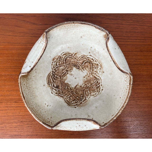 Mid-Century Modern Danish Studio Pottery Bowl by Aksel Larsen for Axella, 1960s For Sale - Image 13 of 16