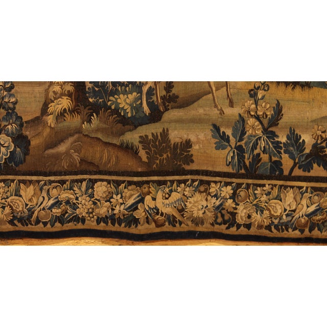 17th Century Greenery Tapestry from Flanders For Sale - Image 10 of 12