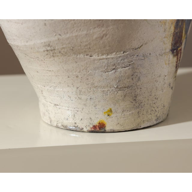 Monumental Abstract Sculptural Studio Ceramic Vessel, 27" For Sale - Image 12 of 15
