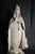 Holds two tapers. Beautifully modeled bisque statue of the Virgin. Measures 20" tall x 9" x 8 1/2". Handmade in Mexico...
