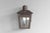 Wall mounted glazed brass GNR lantern. Circa 1950. Up to 250V (Europe/UK Standard).The wiring of this item may be original...