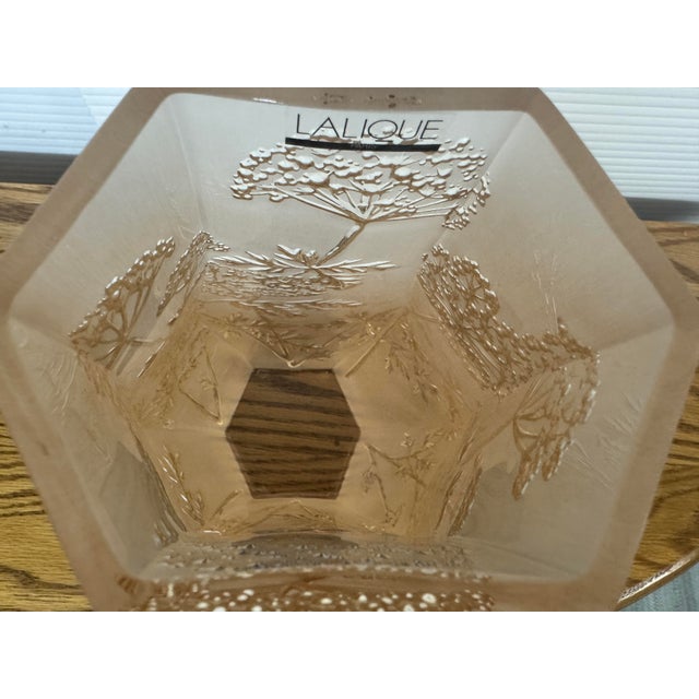 Lalique Ombelles Vase, Gold Lustre For Sale - Image 11 of 12