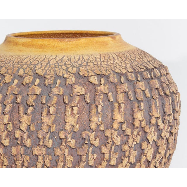 Contemporary Signed Studio Pottery Vase by Barry Vantiger For Sale - Image 3 of 7