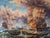 Baroque Dramatic Naval Battle - Dutch Marine School, 18th Century For Sale - Image 3 of 7