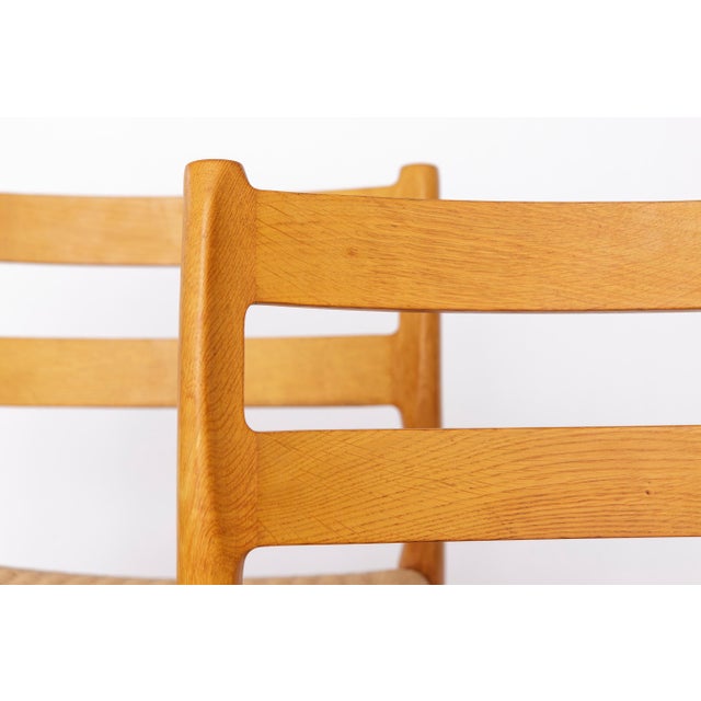 Model 84 Dining Chairs in Oak by Niels Otto Møller for J.L. Møllers, Set of 6 For Sale - Image 6 of 11