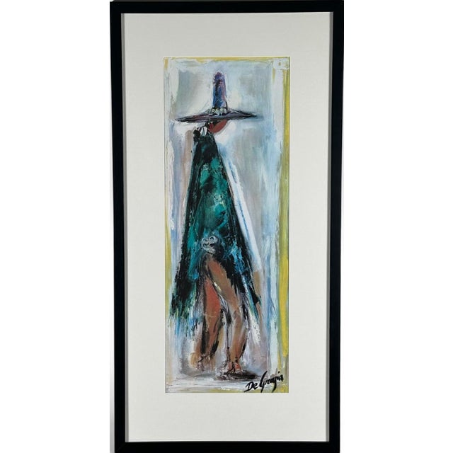 Vintage Framed Ted DeGrazia Mid-Century Southwestern Lithograph Prints Navajo Bride and Groom Pair For Sale - Image 4 of 13