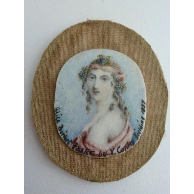 Anthony Vandyke Copley Fielding, Portrait of Alice Birket Foster, 1837, Watercolour, Framed For Sale - Image 11 of 14