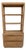 Currey & Company Wood and Brass Etagere For Sale