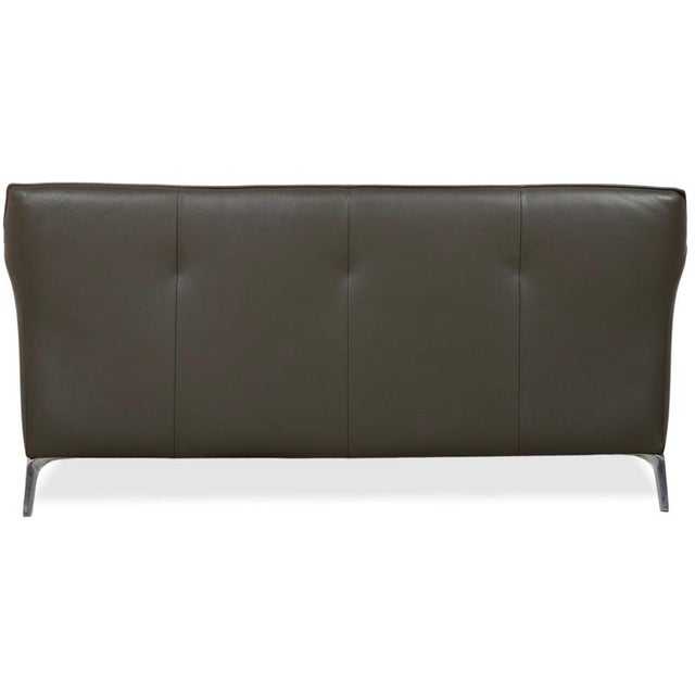 Mayon 2-Seater Sofa in Dark Green Leather from Leolux For Sale - Image 10 of 12