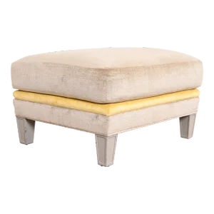 Baker Furniture Contemporary Upholstered Ottoman