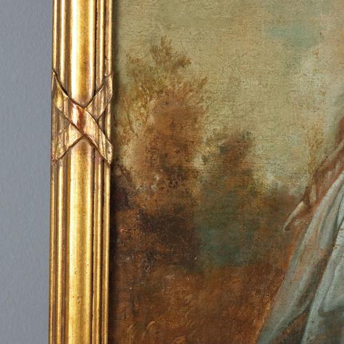 French School Artist, Concert of Love in the Park, 1700s, Oil on Canvas For Sale - Image 9 of 11