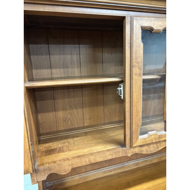 Vintage Tell City Young Republic Colonial China Cabinet Buffet Hutch and Cupboard For Sale - Image 9 of 18