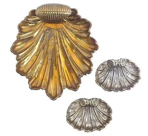 Vintage Leaf & Shell Dishes - Set of 3
