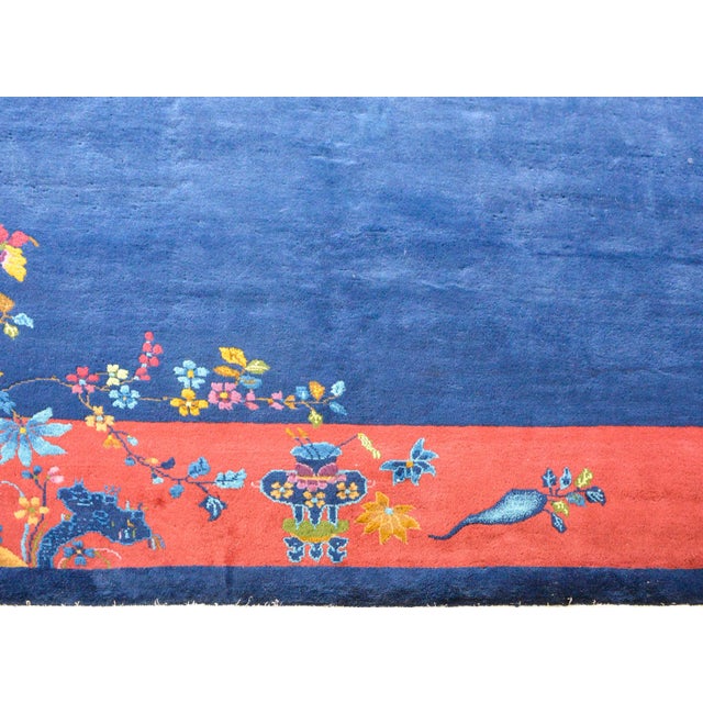 Textile 1920s Chinese Art Deco Rug For Sale - Image 7 of 11