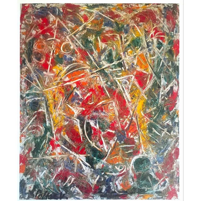 Jackson Pollock Foundation Abstract Expressionist Lithograph Collector's Print " Croaking Movement " 1946 For Sale - Image 13 of 13