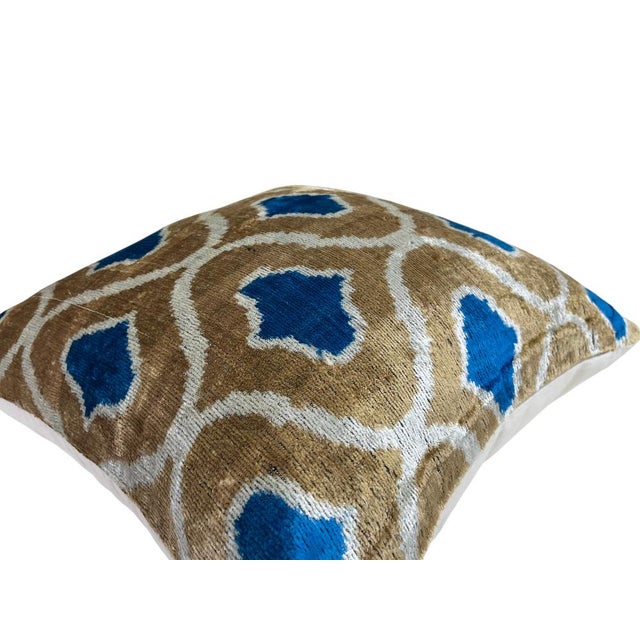 Handmade Velvet Silk IKAT cushion cover with traditional design and multicolor. It can be a perfect gift for new homes....