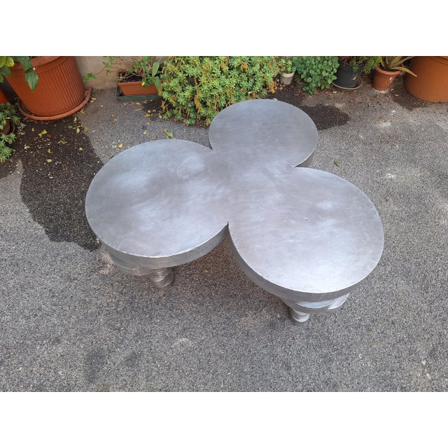 Vintage Sculpture Table in Aluminum by Maurizio Mori, 1980s For Sale - Image 15 of 18