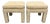 Pair Parsons Style Pillow Top Stools For Sale