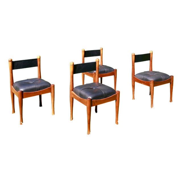 620 Model Dining Chairs by Silvio Coppola for Bernini, Italy, 1976, Set of 4 For Sale