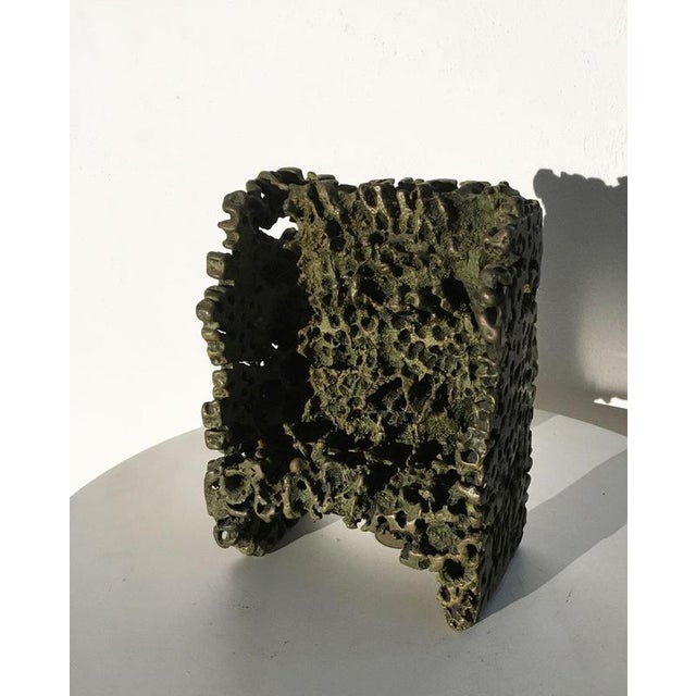 Italian Bronze Abstract Sculpture by Urano Palma, 1985 For Sale - Image 17 of 18