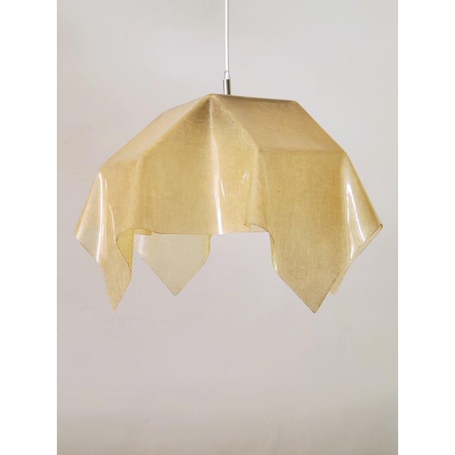Fazzoletto Pendant Lamp by Salvatore Gregorietti for Valenti Luce, Italy 1970s, in Very Good conditions. Designed 1970 to...