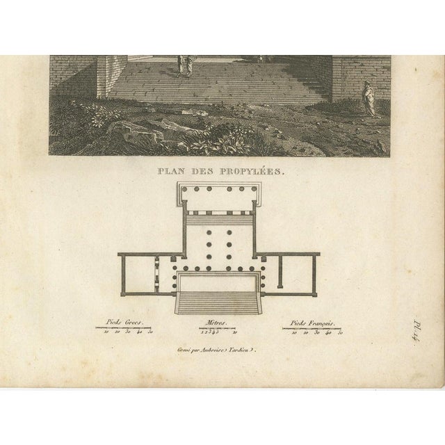Tardieu, Set of Two Ancient Greek Architecture Prints, Athens, 1825, Engraving For Sale - Image 6 of 10
