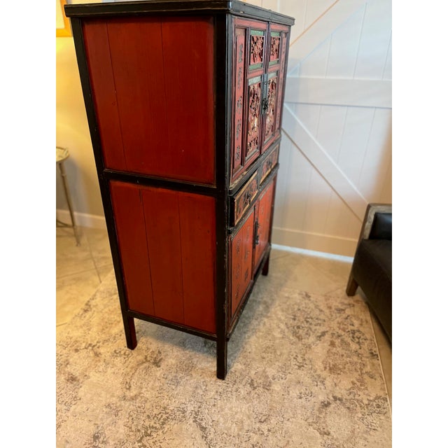 Antique Qing Dynasty Wedding Cabinet For Sale - Image 13 of 15