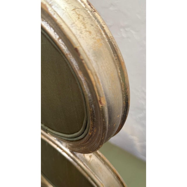 1980s Christopher Guy Style High-Back Couture Chair — Frances Elkins Inspired Triple Loop Design For Sale - Image 12 of 15