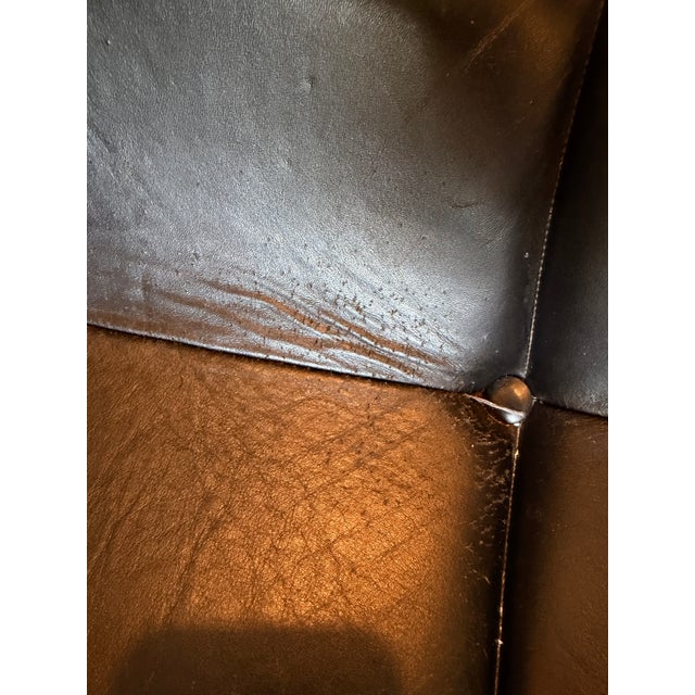 Italian Space Age Fiberglass and Leather Lounge Chair, 1970s For Sale - Image 9 of 11