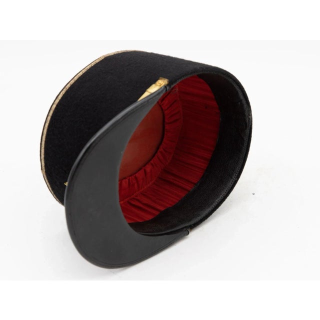 Textile Vintage French Military Academy Officers Hat, Mid Century For Sale - Image 7 of 10