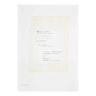 Ennio Pouchard, I Want to Whine Like a Beaten Animal, 1970s, Screen Print For Sale
