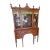 Antique Federal Style Mount Vernon Mahogany China Cabinet Bookcase 1920s For Sale