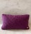 Contemporary Pair of Purple Vintage Fabric Lumbar Pillow Covers For Sale - Image 3 of 10
