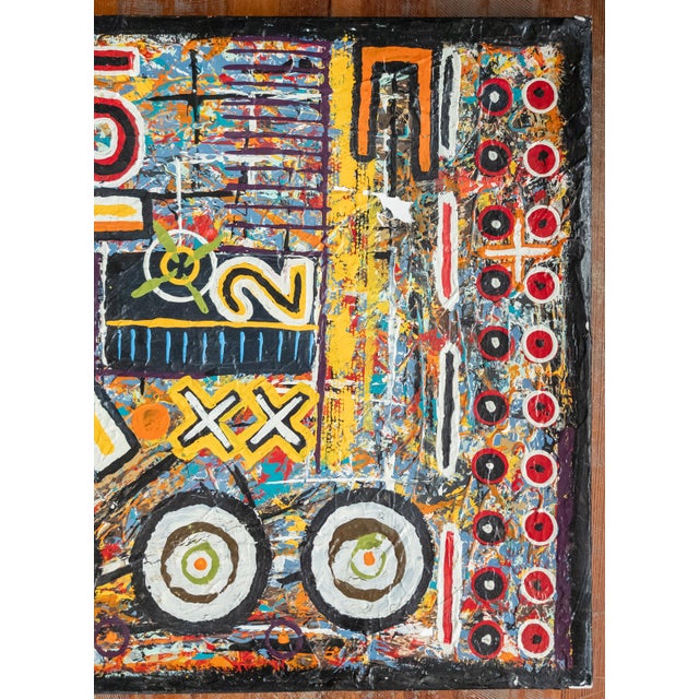 Mid-Century Modern 2009 Contemporary Modern Abstract Acrylic Painting by Eric Clavin For Sale - Image 3 of 11
